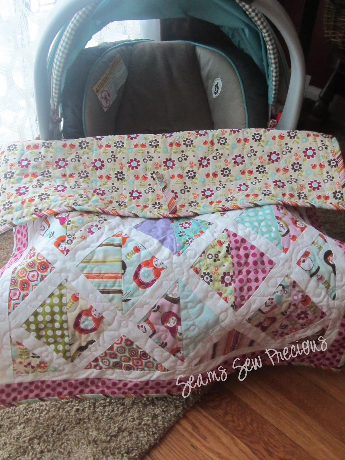 Seams Sew Precious Baby's First Quilt The Car Seat Quilt