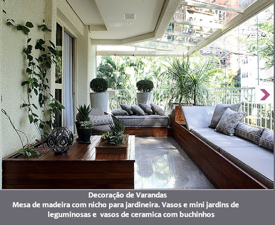 Decoração de varandas