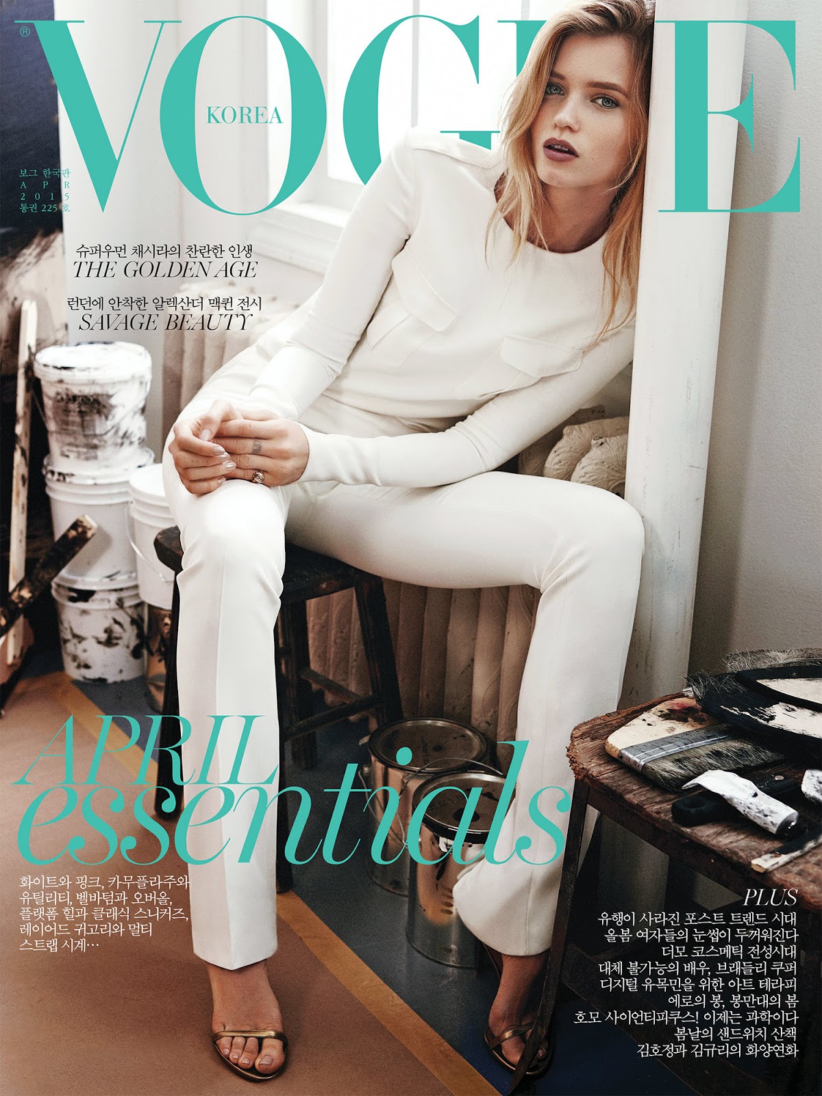 Abbey Lee Kershaw in Vogue Korea April 2015 by Rafael Stahelin