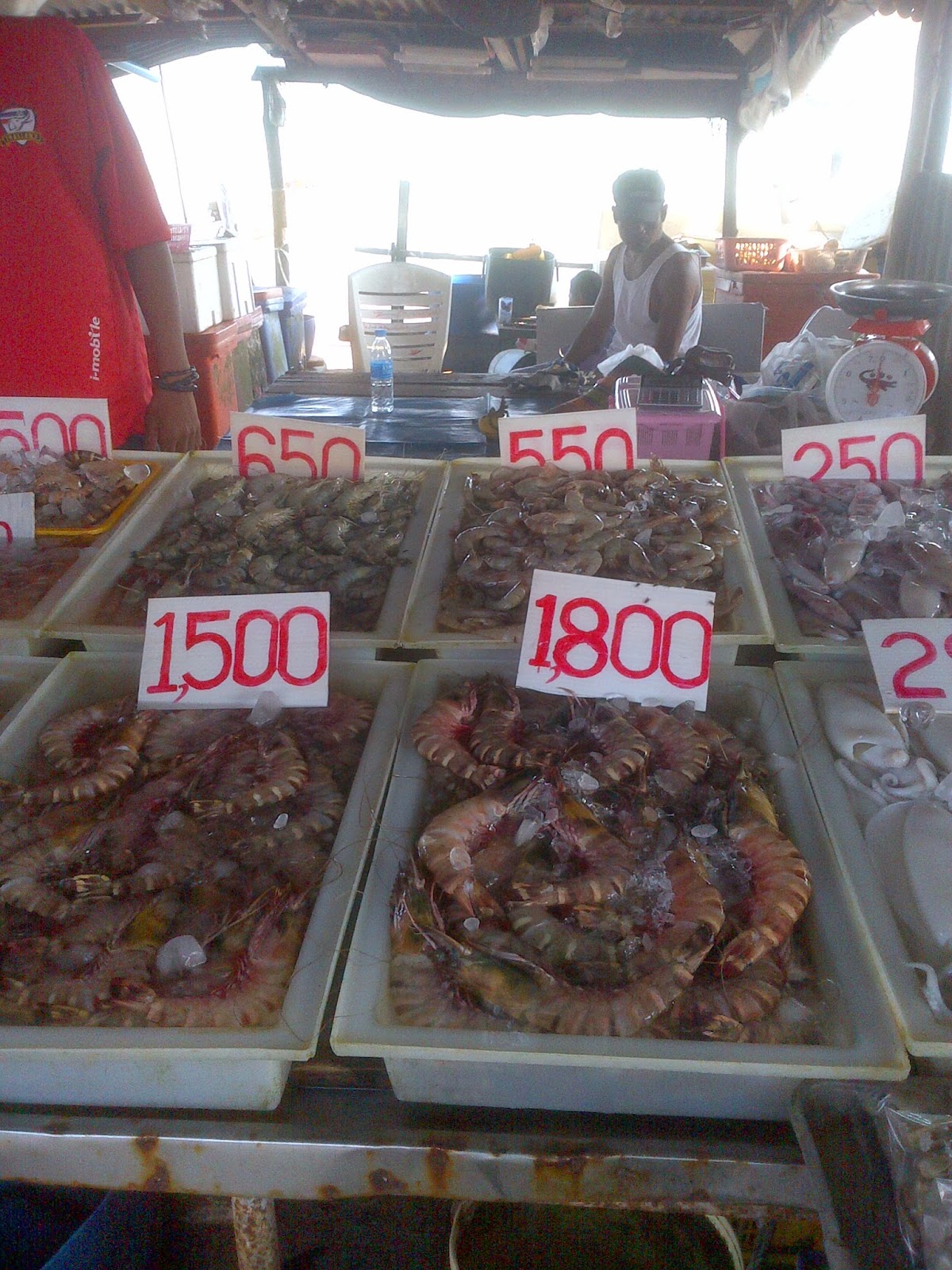 seafood market at rawai beach