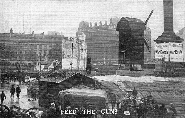 Amazing Historical Photo of Trafalgar Square in 1918 