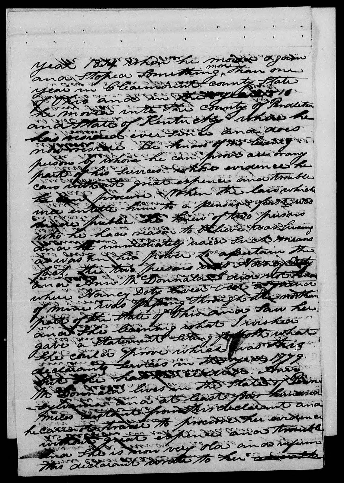 year 1814 when he moved again and stoped sic something more than one year in clearmount sic county state of ohio and in the year 1816 he moved into the year 1814 when he moved again and stoped sic something more than one year in clearmount sic county state of ohio and in the year 1816 he moved into the