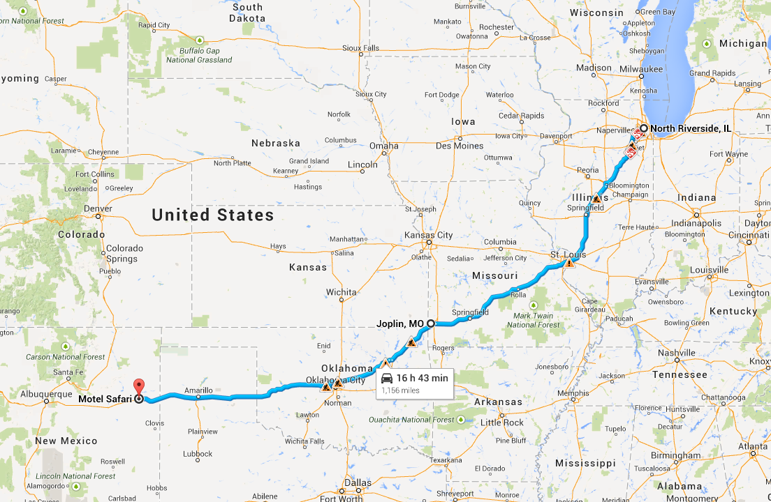Two For 66 Road Trip 2014 North Riverside Il To