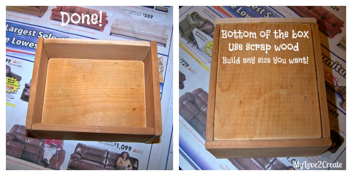 DIY Chalk Box, or box for whatever you want.... My Love 2 Create