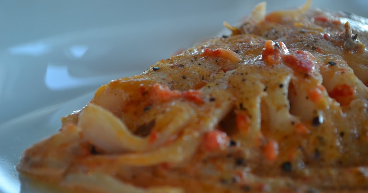 Season's Best Eats Red Snapper in a Roasted Bell Pepper Cream Sauce
