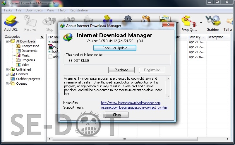 Internet download manager 6.05 build 1 h33t