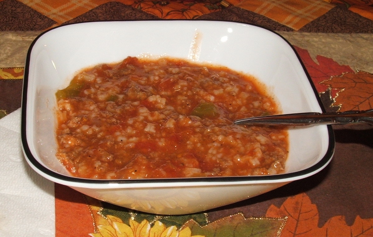 Mamma's Kitchen Stuffed Green Pepper Soup