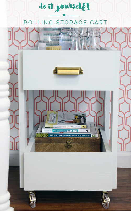 IHeart Organizing DIY Rolling Storage Cart