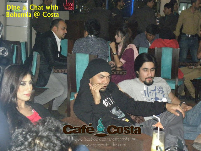 Dine & Chat with BOHEMIA the punjabi rapper at Cafe Costa in Lahore. Images Download