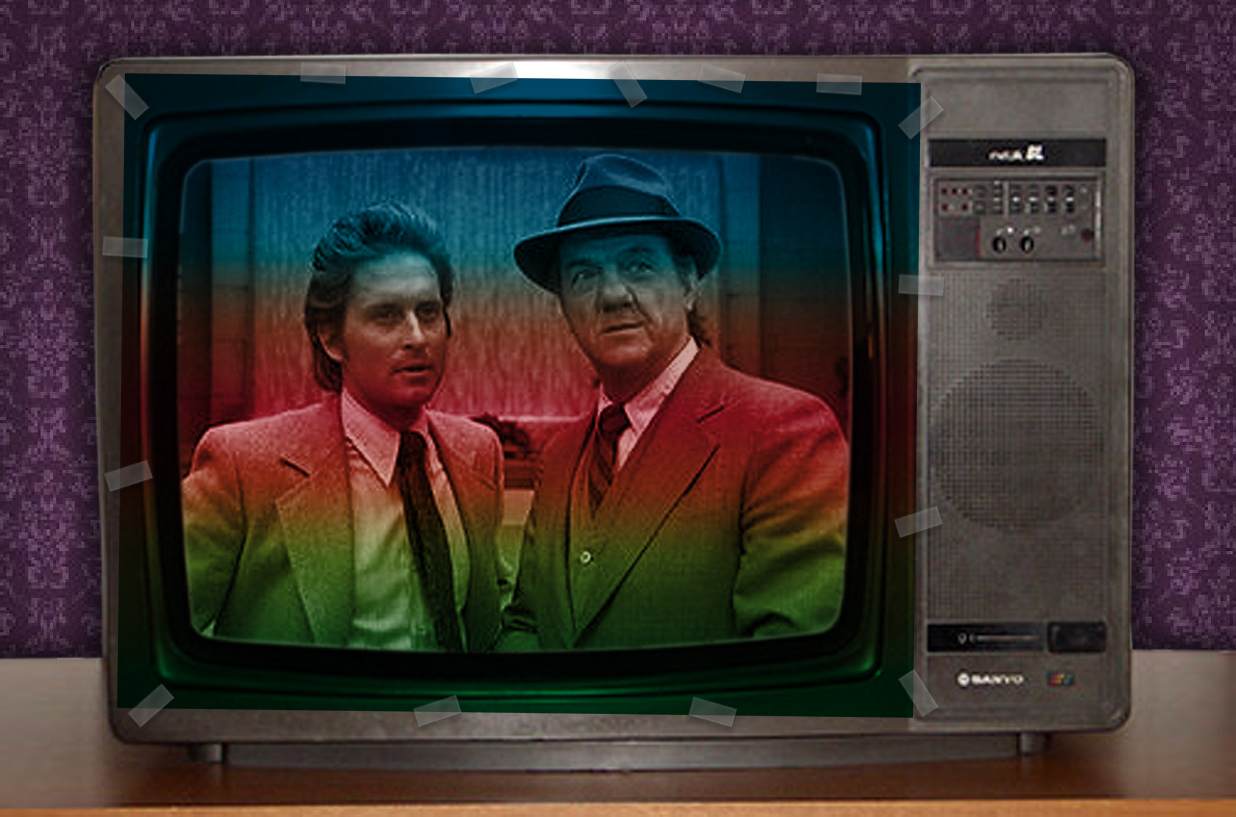 Televisión de blanco y negro en colores mágicos