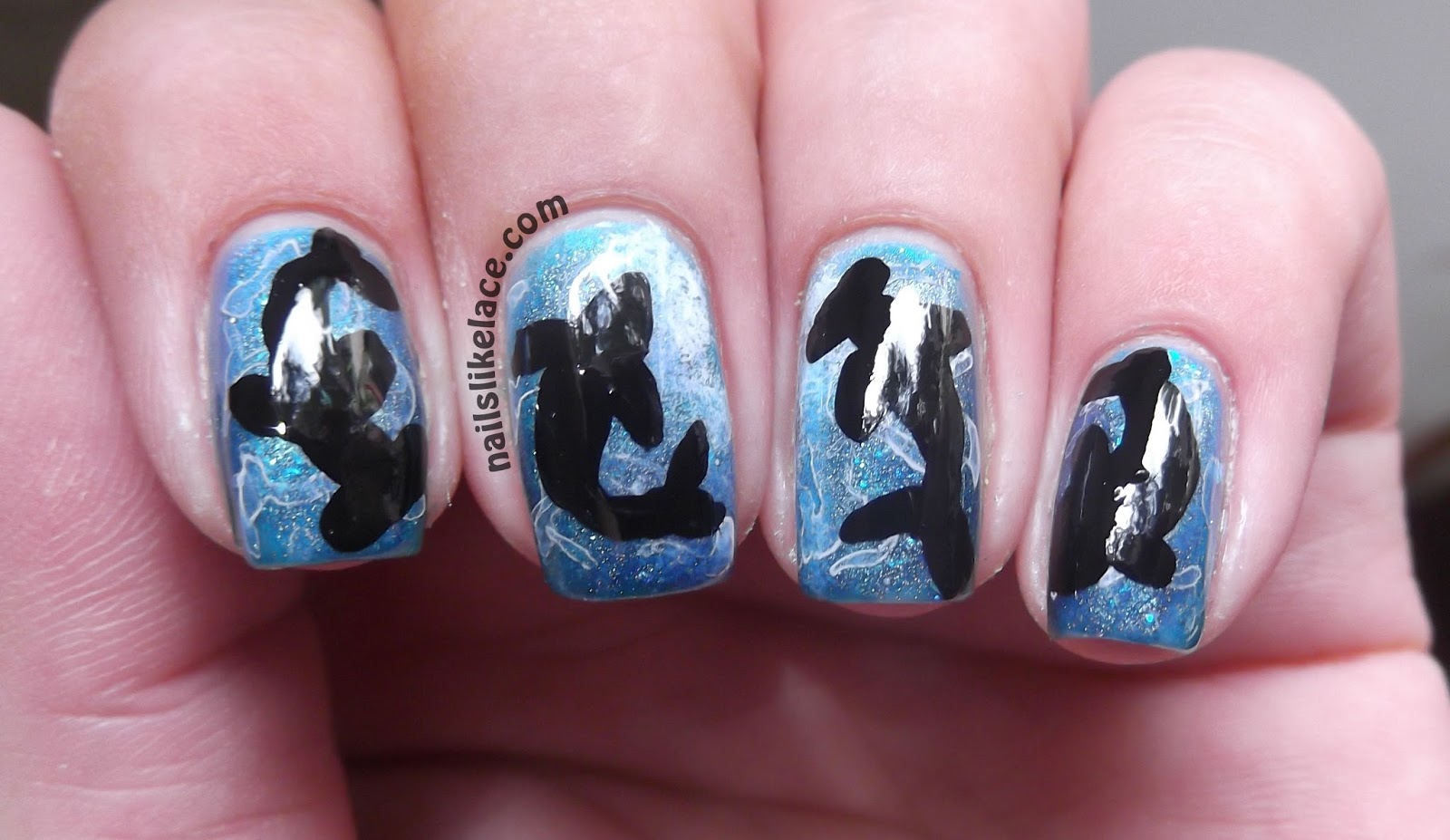 NailsLikeLace: Shark Week 2013 Nails