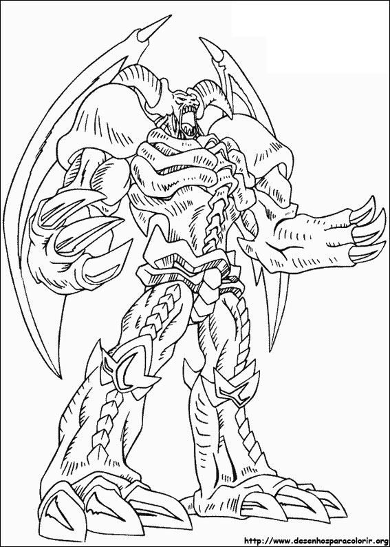 Desenho yugioh para Colorir Pintar e Colorir