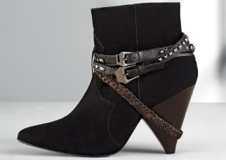 Botas cano curto de nobuck Arezzo inverno 2013 botas cano curto de nobuck Arezzo inverno 2013