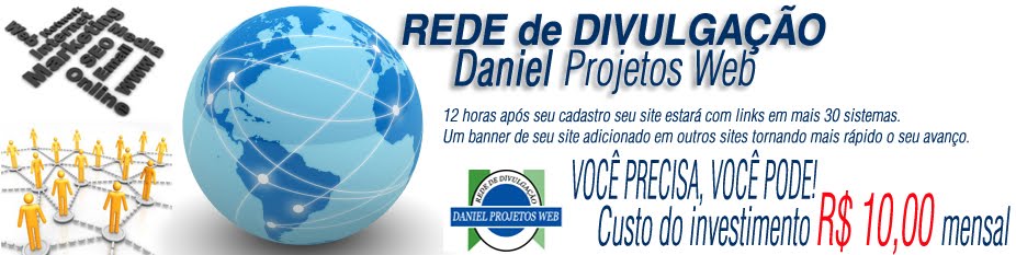 REDE de  DIVULGAÇÃO DANIEL PROJETOS WEB