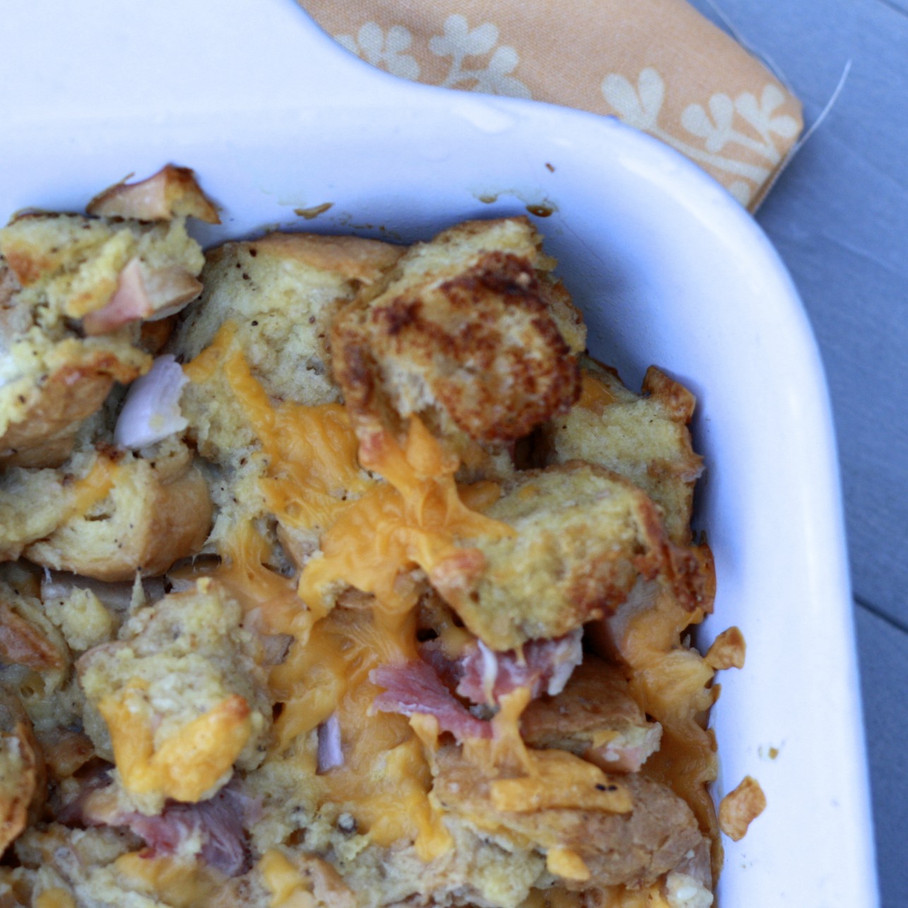 Looking for another savory bread pudding? Here's one that features