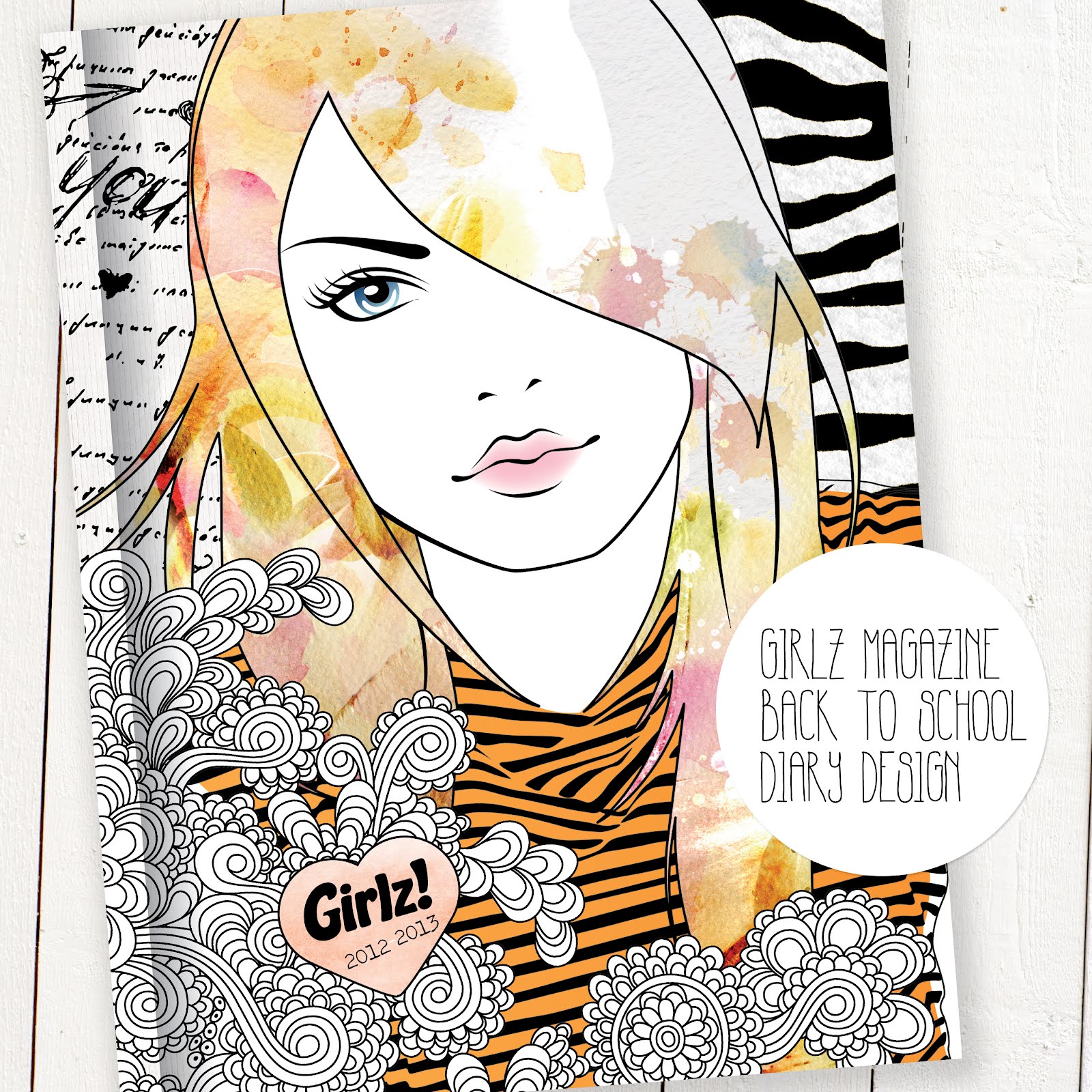 little smilemakers studio gt diary design for girlz magazine design for diary