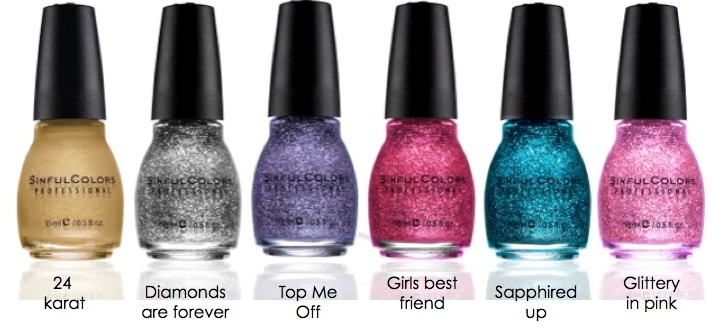 8. Sinful Colors Nail Polish Set with Glitter Top Coat on Amazon - wide 2