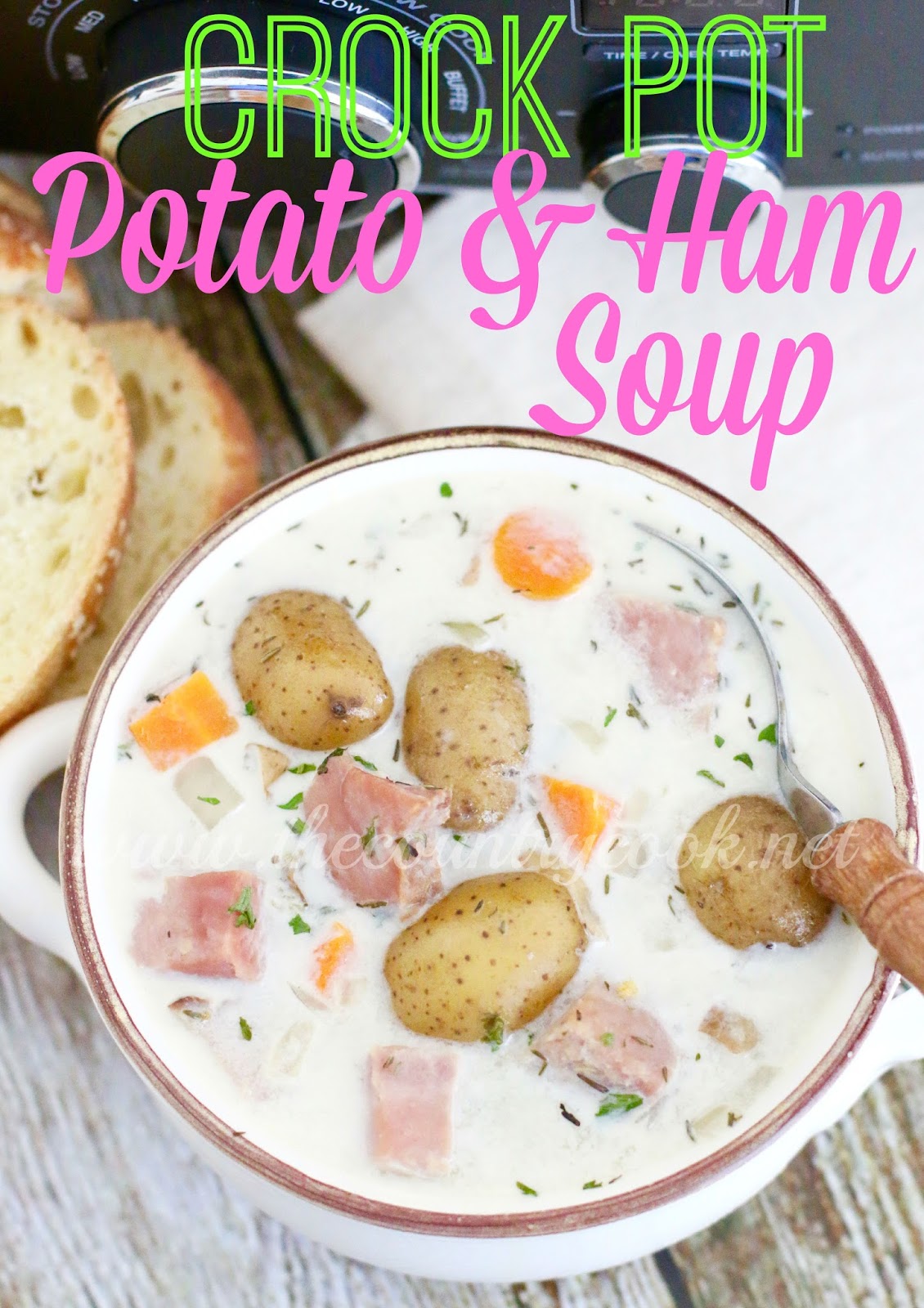 Crock Pot Potato and Ham Soup The Country Cook