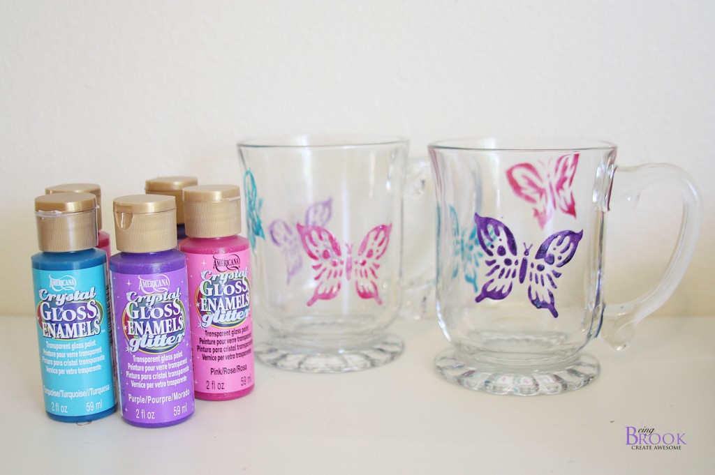 Princess Mirror with DecoArt Glass Paint BeingBrook