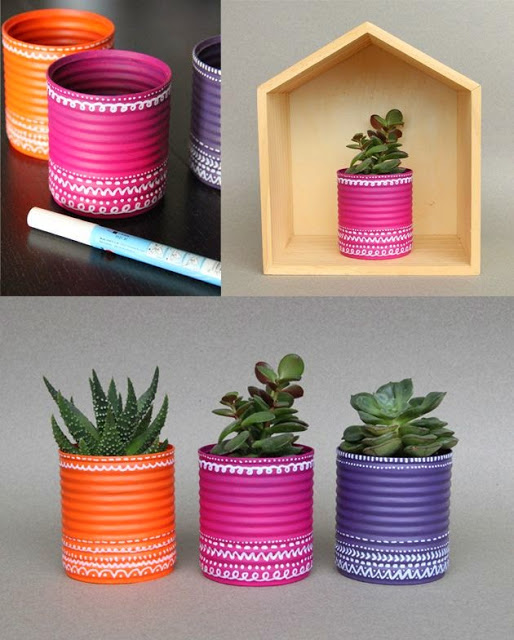 35 unique ideas to transform empty tins into wonderful pots! Do it