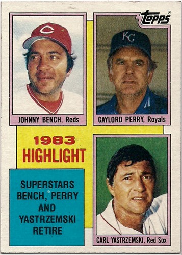 Donruss 1982 Baseball Card Mystery The 1984 Bench Yaz And