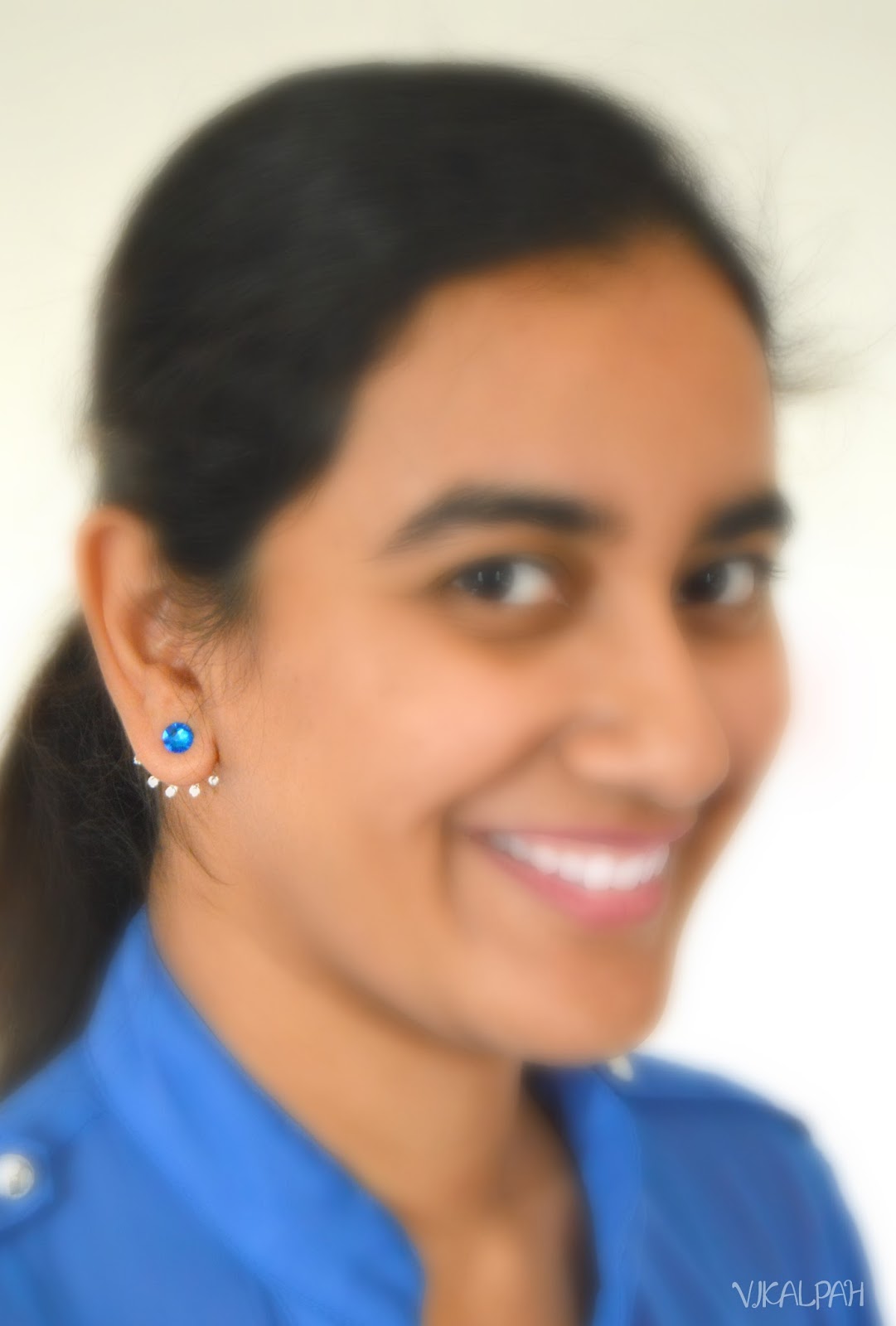 Vikalpah DIY Double Sided Earrings with Swarovski crystal post