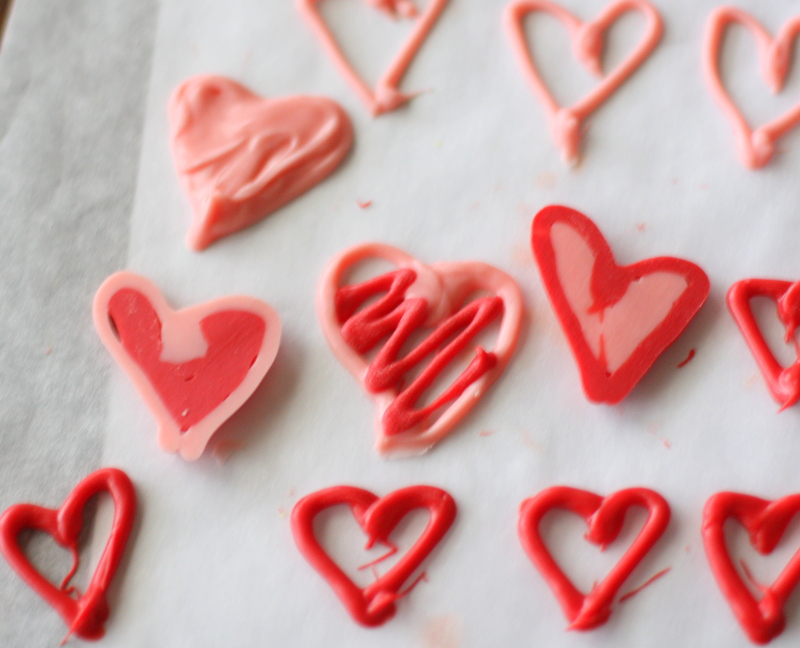 Half Baked DIY chocolate heart decorations