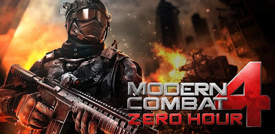 Modern Combat 4 Zero Hour 1.1 Apk Mod Full Version Data Files Download Unlimited Credits-iANDROID Games