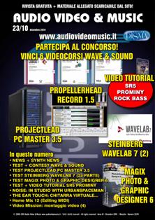 Audio Video & Music 23 - Dicembre 2010 | TRUE PDF | Mensile | Professionisti | Audio Recording | Software | Hardware