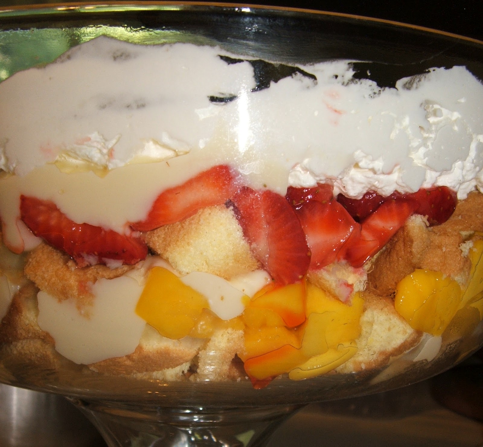 God's Growing Garden Strawberry Mango Trifle with Lemon Whipped Cream
