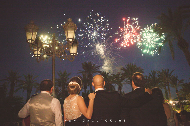 fuegos artificiales de boda - palmeras crevillente
