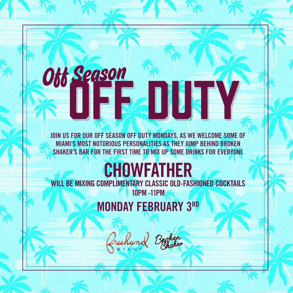 The Chowfather Behind the Bar The Broken Shaker 2.3.14