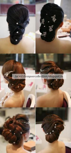 Latest Indian Clothing And Jewellery Designs Bridal Hair Styles