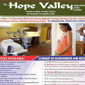 THE HOPE VALLEY FERTILITY CLINICS ARE LOCATED IN LAGOS, PORT HARCOURT, KADUNA AND BENIN CITY