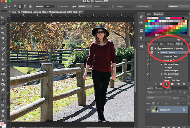 How-To Edit Photos Using Photoshop Actions