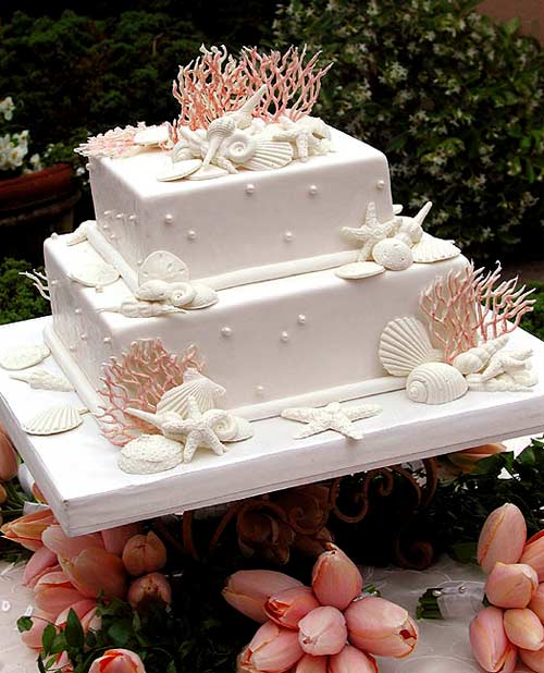 Starfish Inspired Wedding Cakes