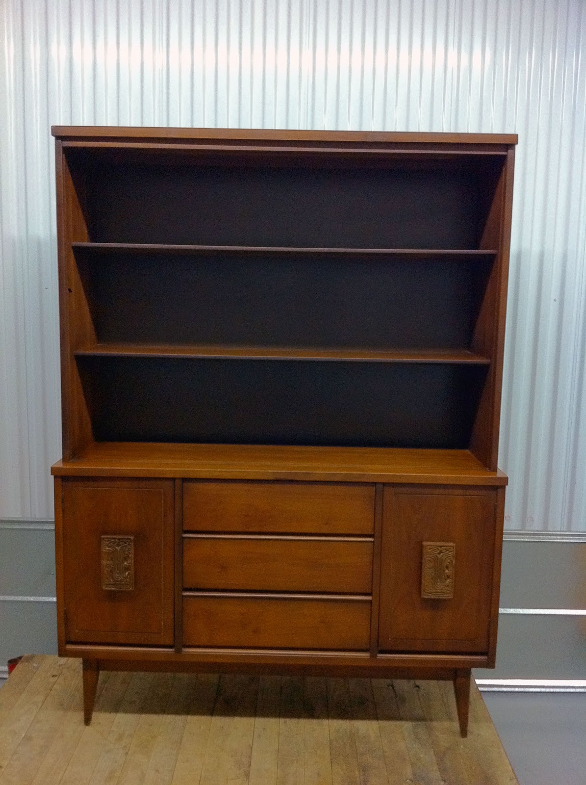 junk2funk Mid Century Bassett Furniture Credenza Hutch