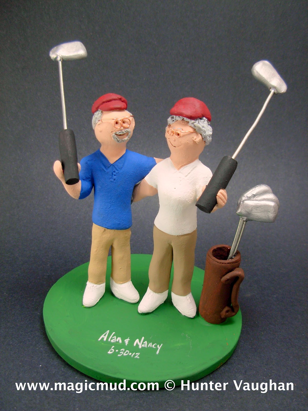 Golfer Cake Topper