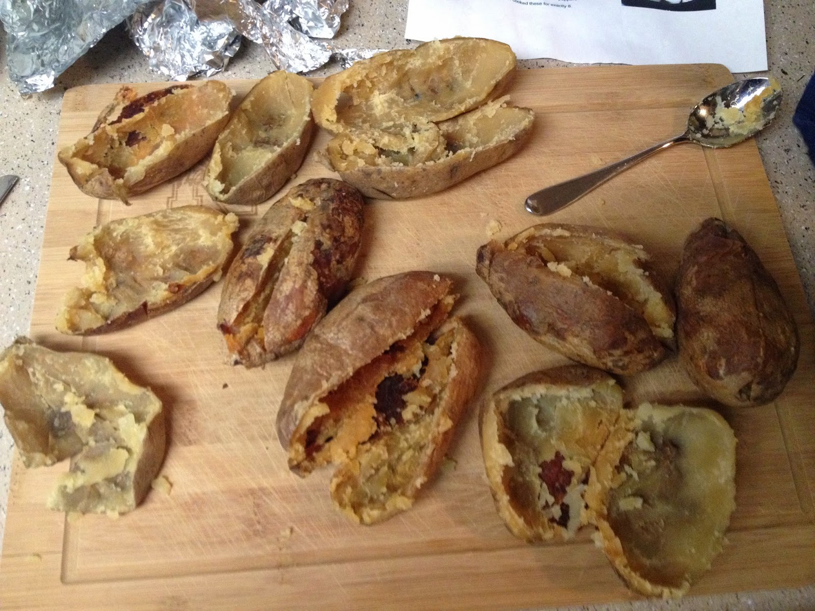 mad wife skillz Nearly twice baked potatoes