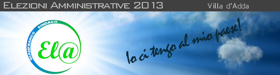 Lista El@ - Elezioni Amministrative 2013