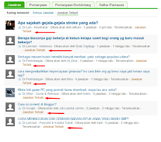 cara mendapatkan trafik berkualitas dari yahoo answer yahoo answer