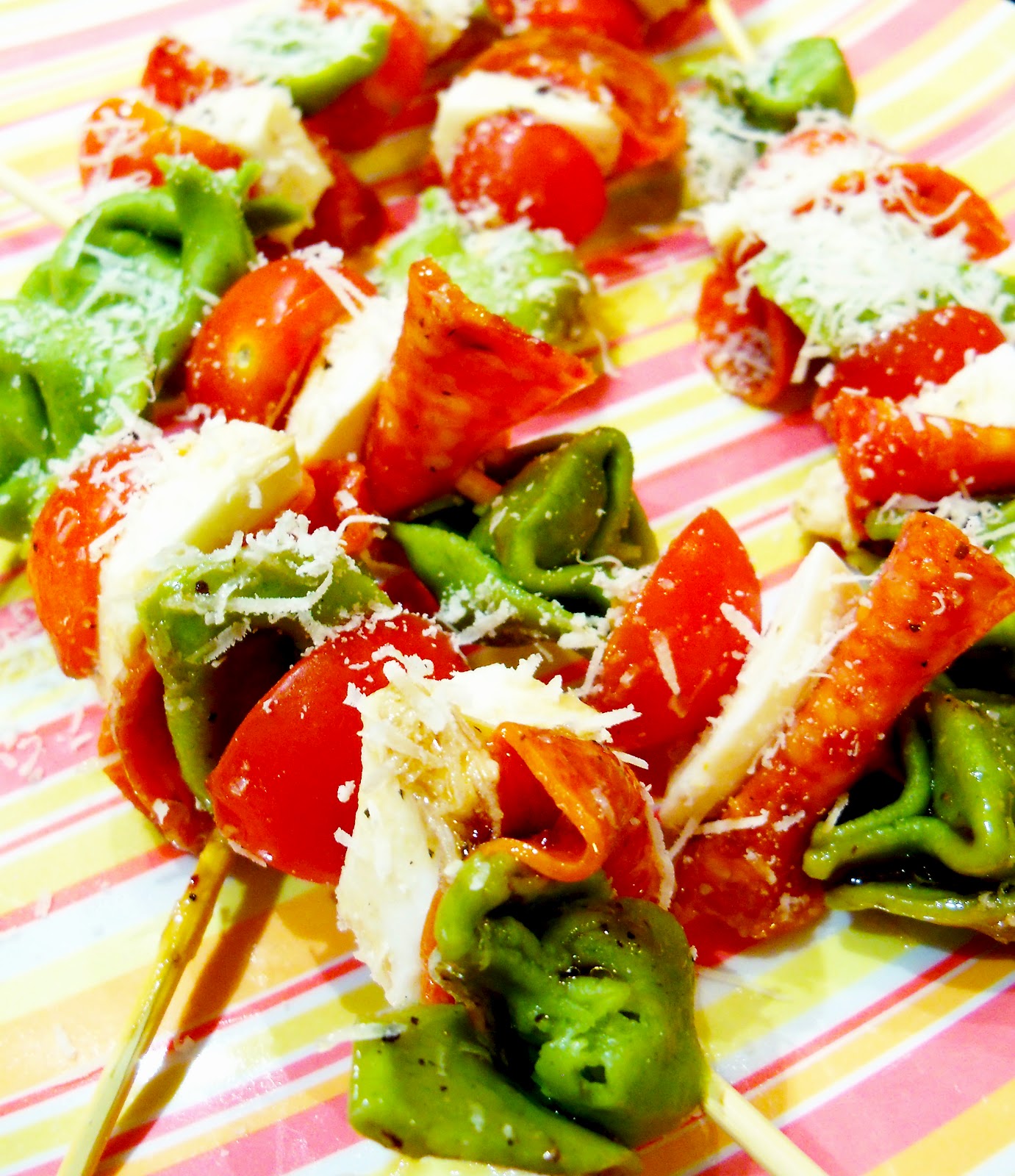 Aldi Food Blog Balsamic Tortellini Skewers