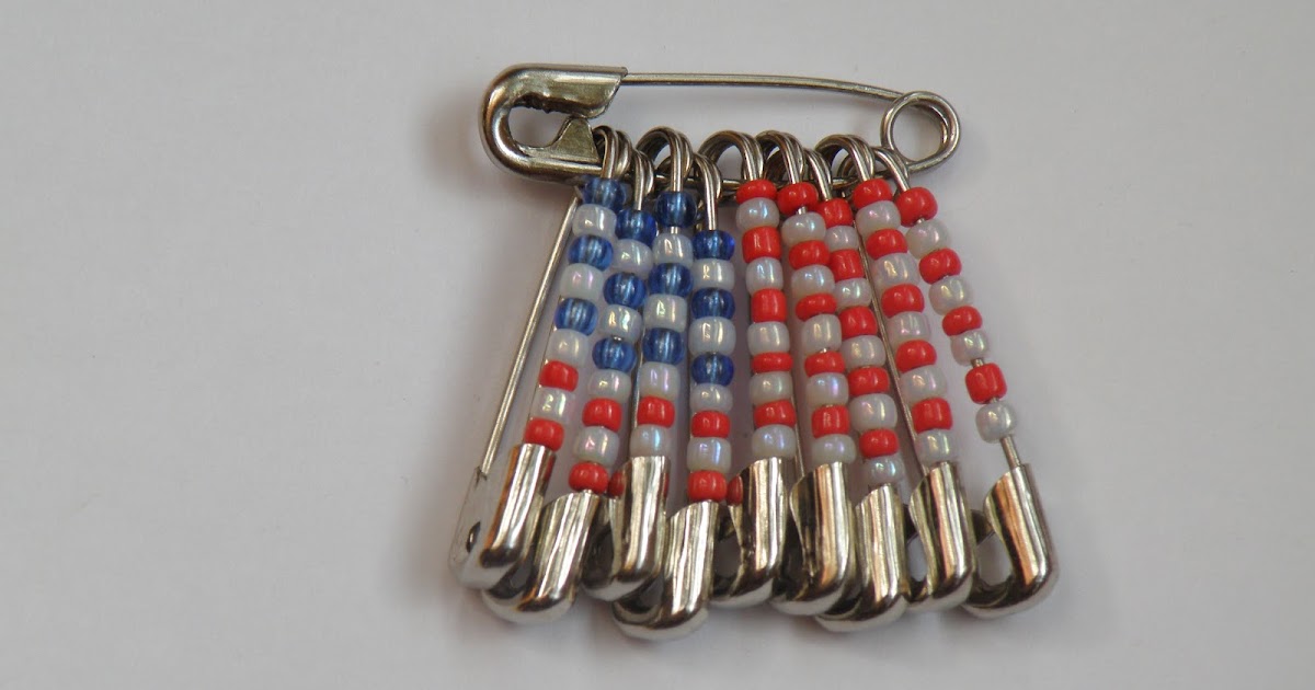 Crafty Me....I Made it Myself! Safety Pin Flag