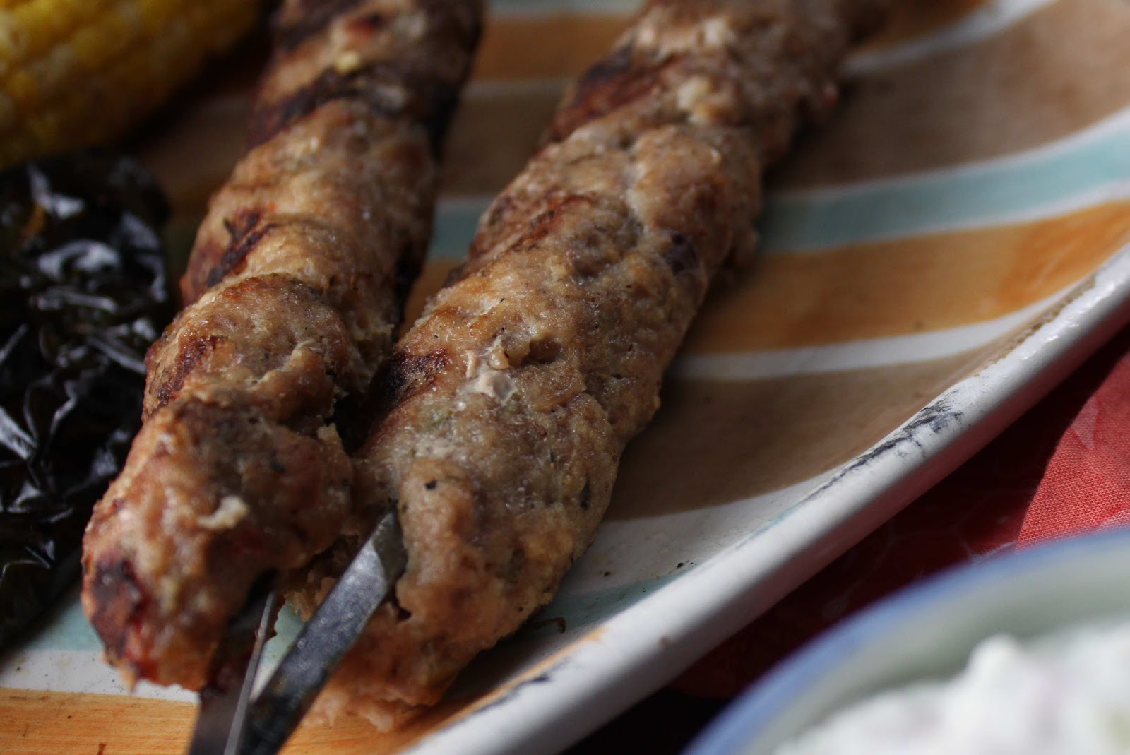 Fat and Happy Blog Mediterranean Ground Turkey Kabobs with Cucumber