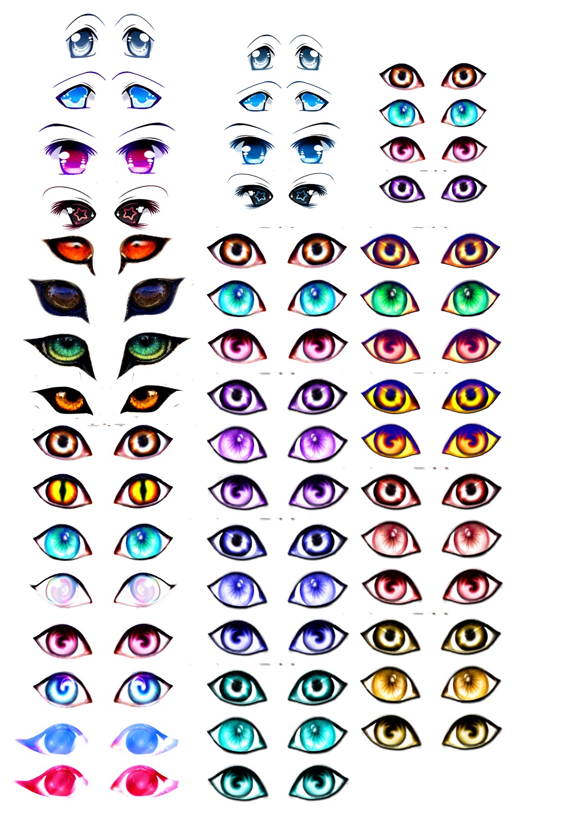 My Skills Guide Manga Eyes For Amigurumi Practice