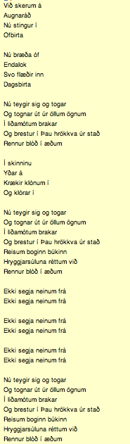 G324 Advanced Portfolio In Media Sigur Ros Brennisteinn Lyrics Breakdown g324 blogger