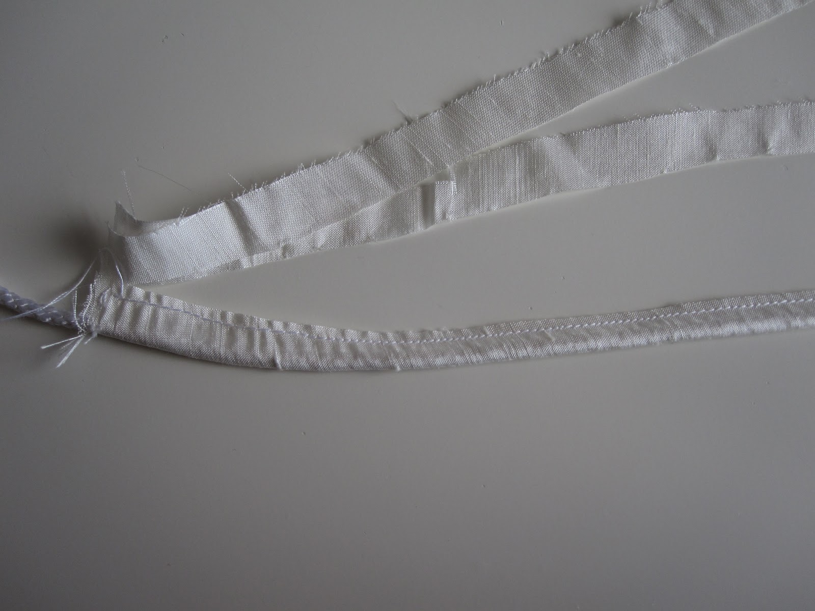 Queen of Darts How to make covered cord/loops for a laceup back