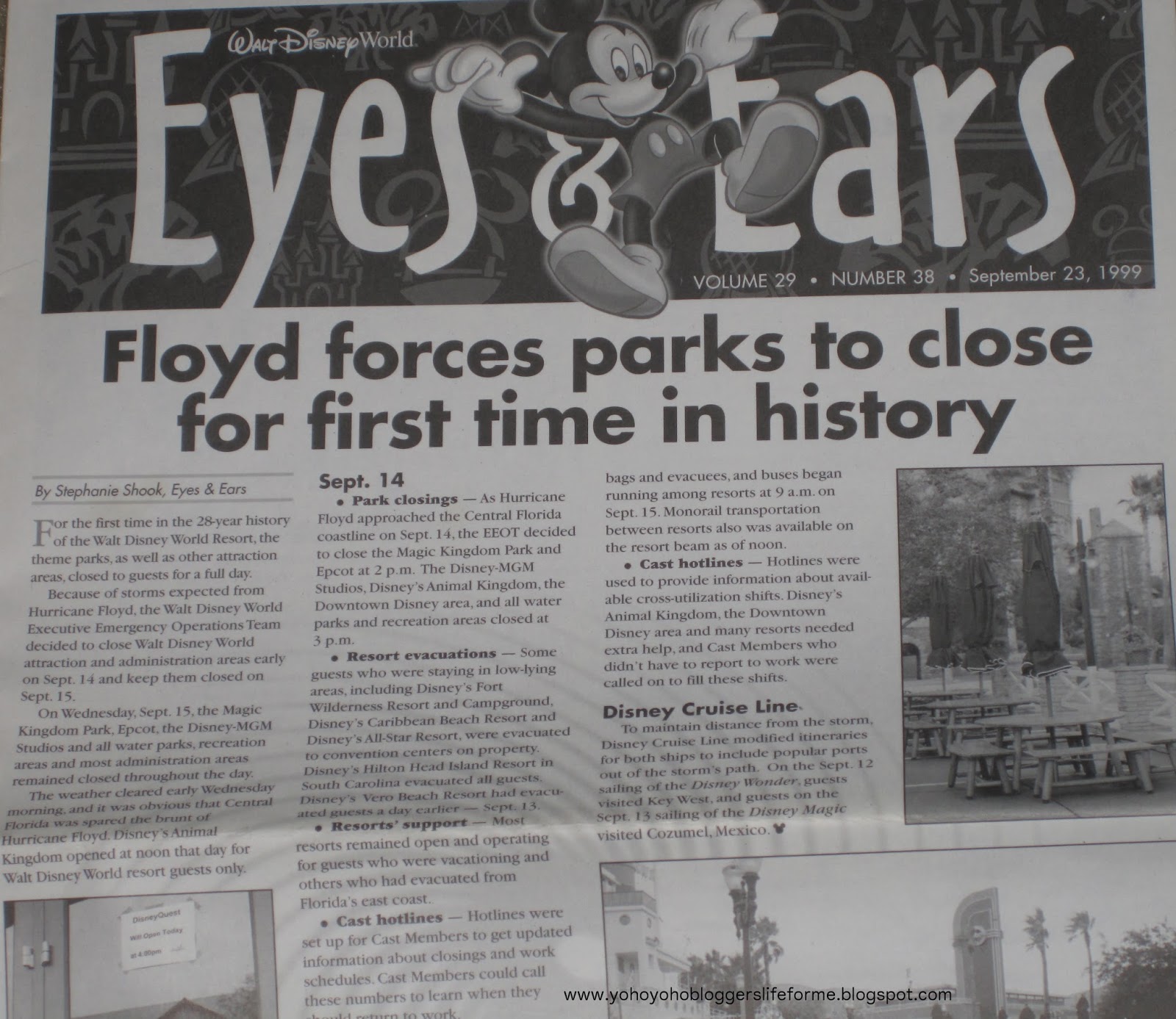 Yo Ho Yo Ho A Blogger's Life For me! Eyes & Ears Cast Member Newspaper...