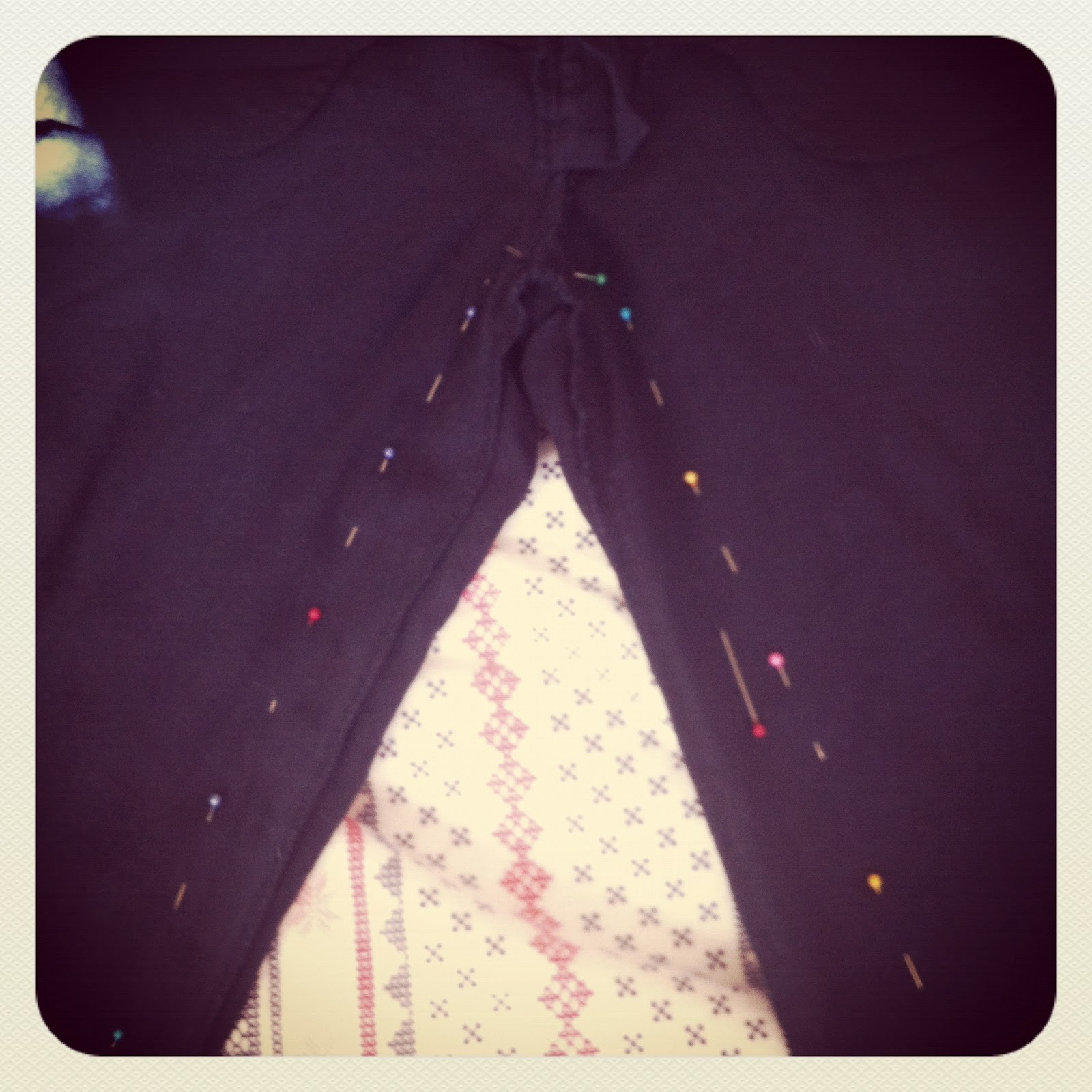 insideemmasattic TUTORIAL Making wide leg trousers into straight leg