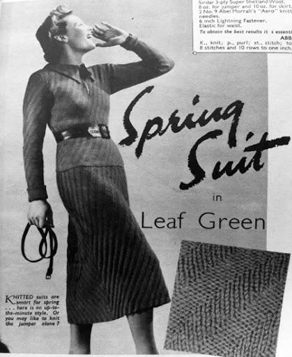 Free 1930's Knitting Pattern - Spring Suit The Vintage Pattern Files: Free 1930's Knitting Pattern - Spring Suit